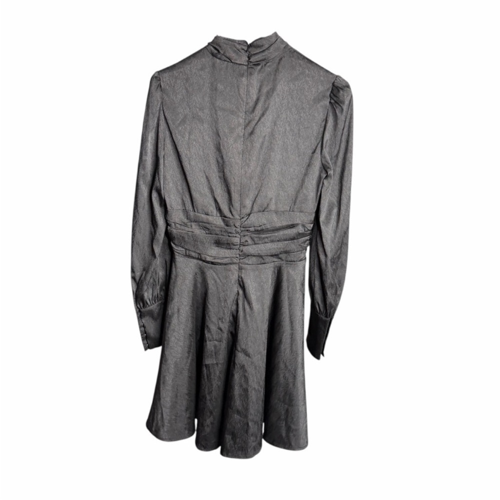WAYF Black Satin Holly Cutout Mini Dress - Picture 3 of 4